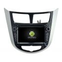 Auto Rádio HYUNDAI VERNA, ACCENT e SOLARIS 2011-2012 GPS DVD Bluetooth Android