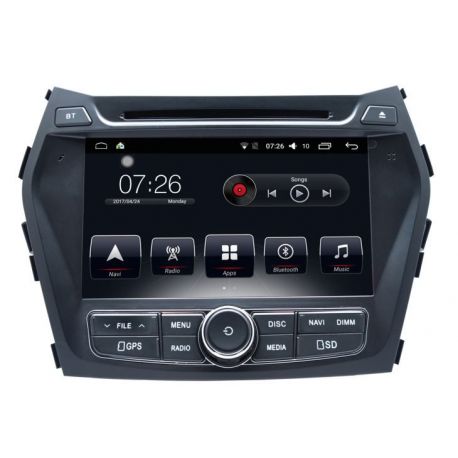 Auto Rádio Hyundai IX45 Santa Fe Maxcruz  Grand santa Fe 2012 2013 2014 GPS USB Bluetooth Android
