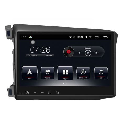 Auto Rádio Honda Civic 2012 2013 2014 2015 GPS Bluetooth USB Android