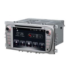 Auto Rádio GPS DVD Bluetooth Ford Focus, Mondeo, S-Max, C-Max , Fiesta, Transit, Galaxy e Kuga Android Cinzento