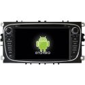 Auto Rádio GPS DVD Bluetooth Ford Focus, Mondeo, S-Max, C-Max , Fiesta, Transit, Galaxy e Kuga Android Preto