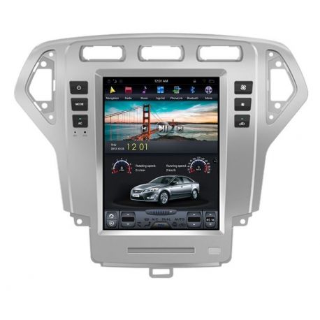 Auto Rádio Ford Mondeo GPS Bluetooth USB Multimédia Android Tipo Tesla 2007 2008 2009 2010