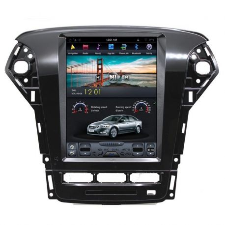 Auto Rádio Ford Mondeo GPS Bluetooth USB Multimédia Android Tipo Tesla 2011 2012 2013