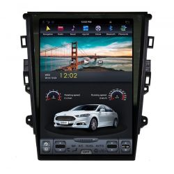 Auto Rádio Ford Mondeo GPS Bluetooth USB Multimédia Android Tipo Tesla 2013 2014 2015 2016 2017 AC Manual