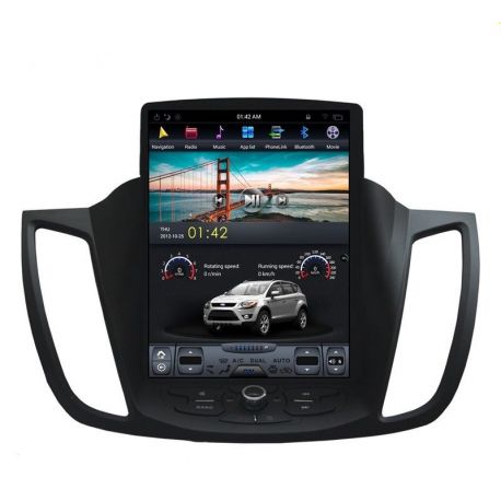 Auto Rádio Ford Kuga GPS Bluetooth USB Multimédia Android Tipo Tesla