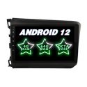 Auto Rádio HONDA CIVIC LOW 2012 2013 2014 2015 GPS USB Bluetooth Carplay Android