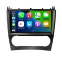 Auto Rádio Mercedes W203 GPS Bluetooth USB Carplay & Android Auto 2004 2005 2006 2007
