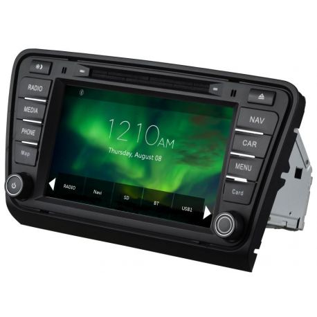 Auto Rádio GPS DVD Bluetooth Skoda Octavia A7 2013 2014